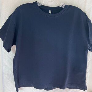 Navy cool comfort boxy tee shirt - Size S